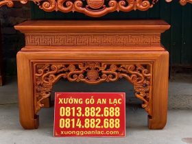 Combo đồ thờ gỗ gụ Lào xịn 16 Mẫu bàn cơm gỗ gụ