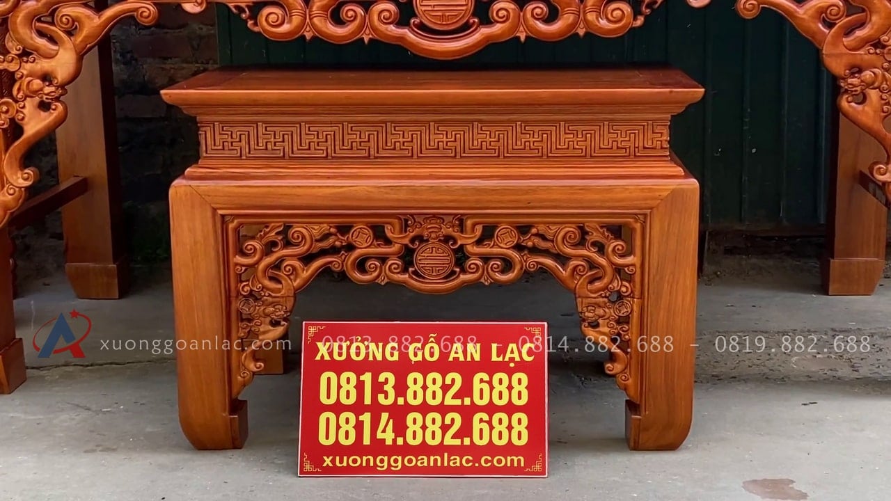 Combo đồ thờ gỗ gụ Lào xịn 23 Mẫu bàn cơm gỗ gụ
