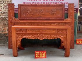 combo đồ thờ gỗ hương đá cao cấp