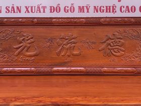 Combo đồ thờ gỗ hương cao cấp giao Sóc Sơn 11 mẫu hoành phi gỗ hương đá