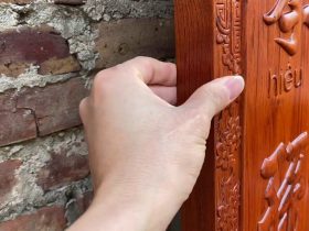 Combo đồ thờ gỗ hương cao cấp giao Sóc Sơn 17 mẫu câu đối liền khối gỗ hương đá