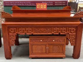 mẫu án gian triện sen kèm bàn con