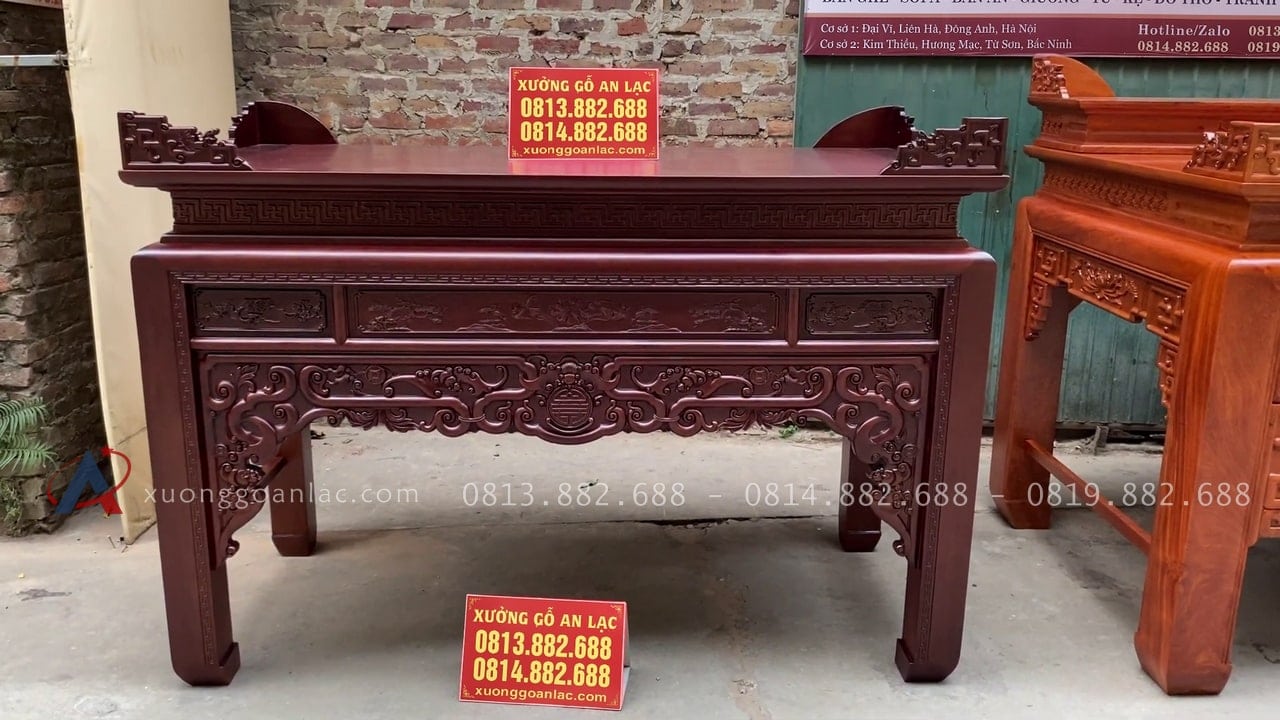 2 mẫu án gian thờ hàng vip làm theo yêu cầu khách hàng 10 mẫu án gian như ý gỗ gụ Lào