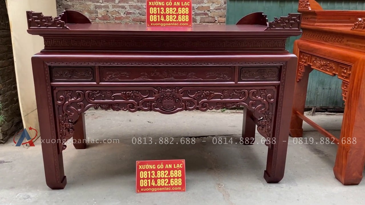 2 mẫu án gian thờ hàng vip làm theo yêu cầu khách hàng 33 án gian gỗ gụ sang trọng