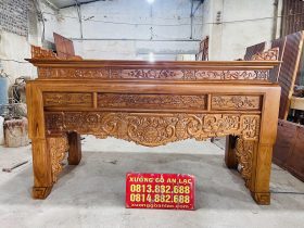 mẫu án gian dơi ngũ phúc gỗ gõ đỏ