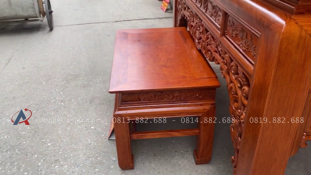 Báo giá 2 bộ án gian thờ Đông Anh - Hà Nội 34 mặt bàn cơm khung tranh liền tấm