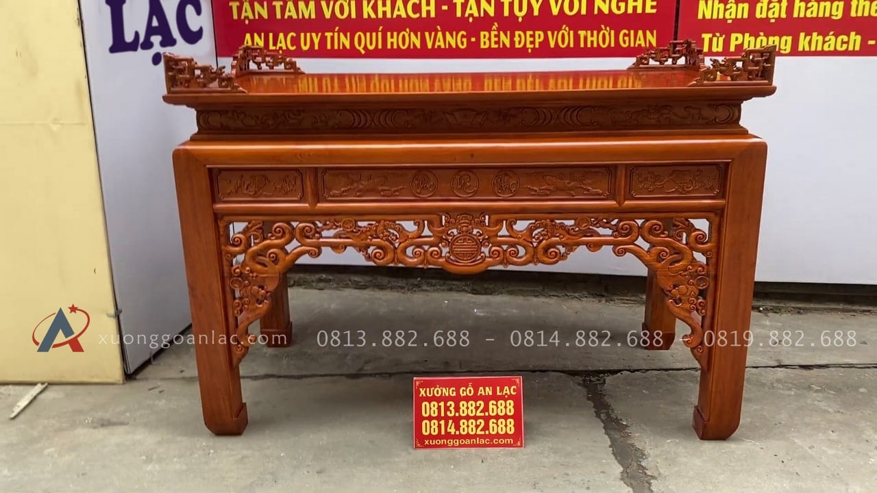 Báo giá 2 bộ án gian thờ Đông Anh - Hà Nội 35 mẫu án gian như ý chân 12