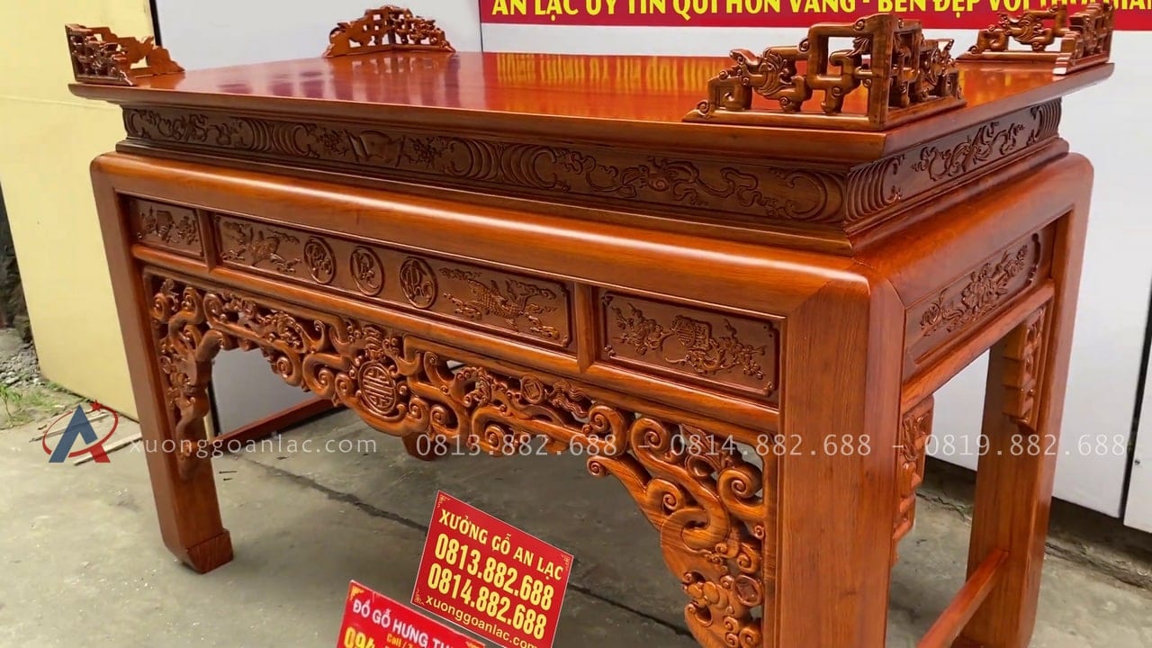 Báo giá 2 bộ án gian thờ Đông Anh - Hà Nội 36 mẫu án gian sang trọng