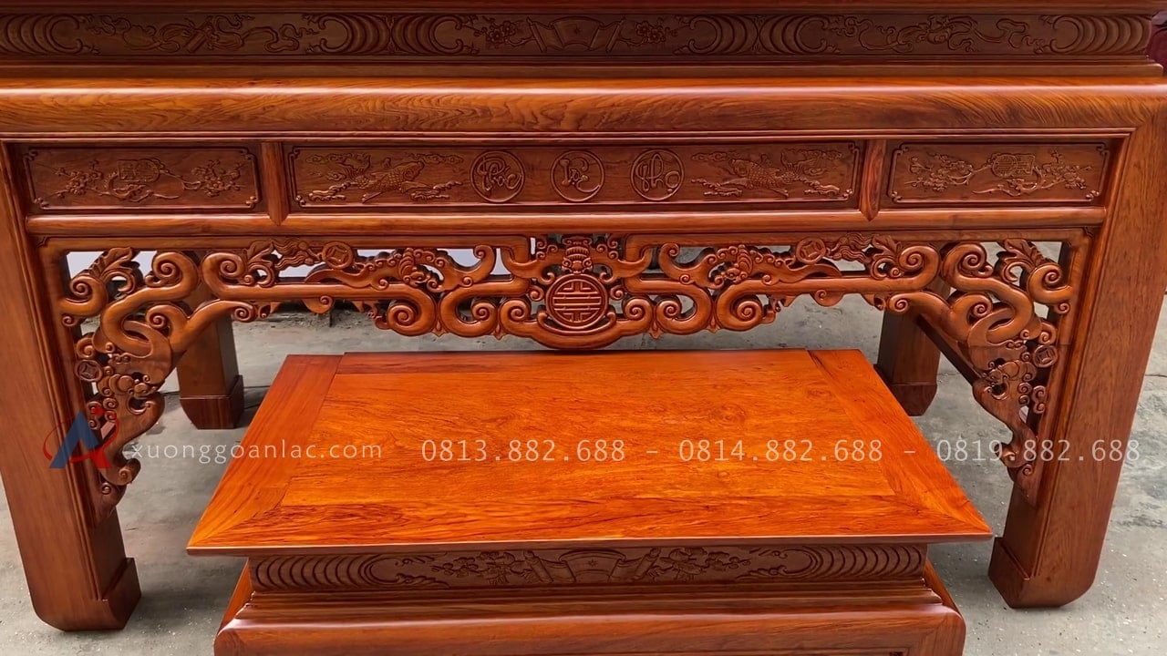 Báo giá 2 bộ án gian thờ Đông Anh - Hà Nội 30 dạ tiền án gian đục lọng thủng