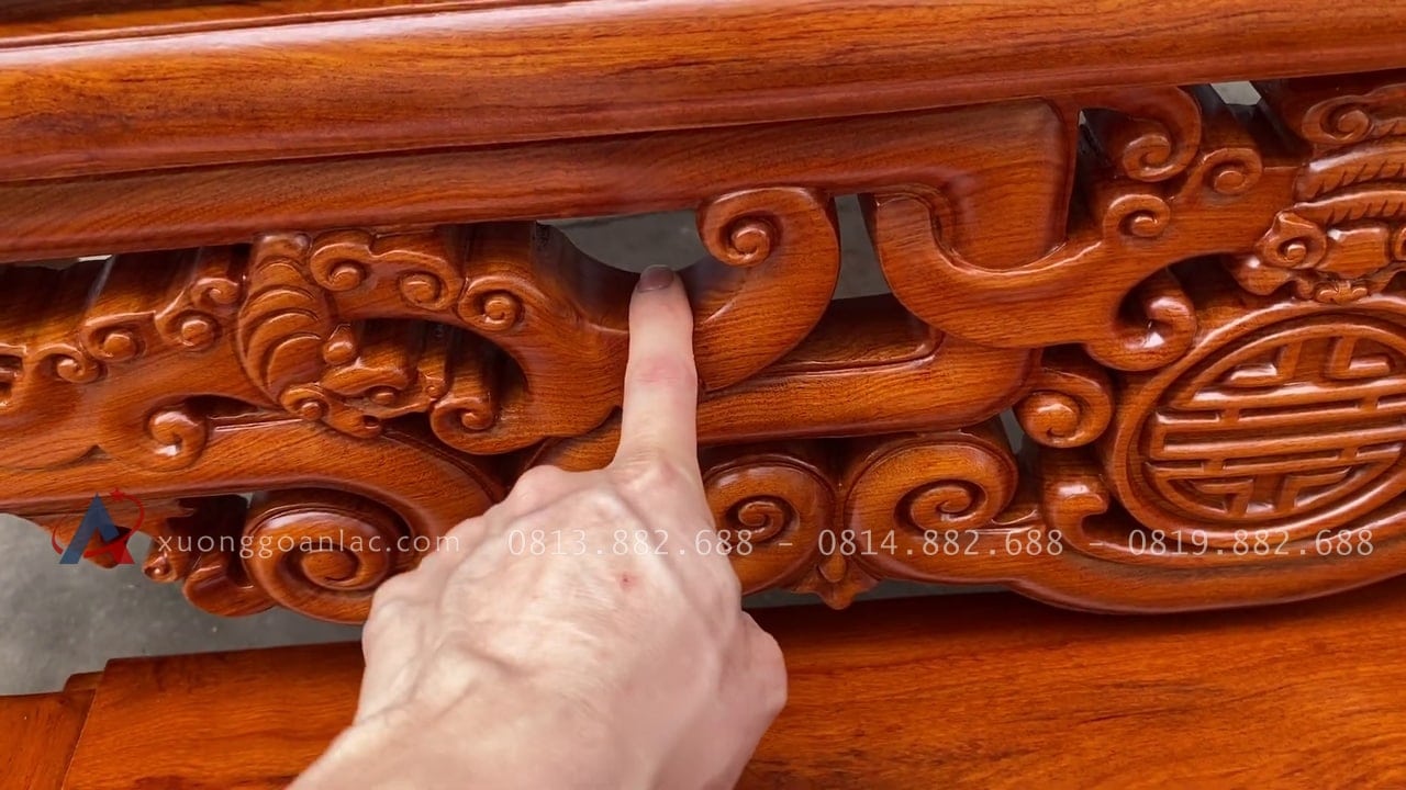 Báo giá 2 bộ án gian thờ Đông Anh - Hà Nội 32 mẫu án gian dạ lọng thủng