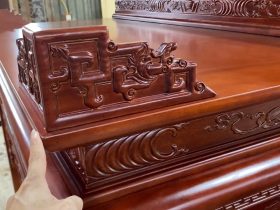 Mẫu án gian thờ Như ý 1m97 gỗ gụ lào giao Tây Hồ - Hà Nội 8 mẫu án gian cao cấp