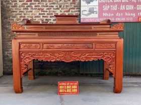 án gian thờ tam cấp gỗ gụ Lào