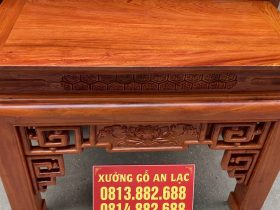 Mẫu án gian thờ Triện Sen 1m97 (Long Biên - Hà Nội) 16 mẫu bàn cơm gỗ hương đá