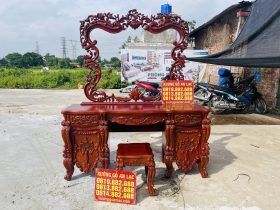 mẫu bàn tràng điểm đẹp gỗ gõ đỏ cao cấp