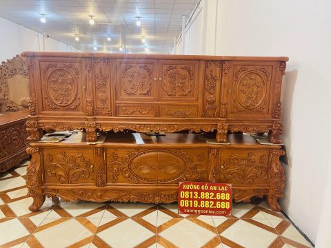 kệ tivi hoàng gia mặt phẳng gỗ hương đá