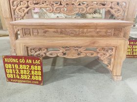Mộc án gian Dơi Ngũ Phúc 1m97 gỗ hương đá cao cấp chân 12 (Chú Chiến, Bình Thuận) 25 mẫu bàn cơm gỗ hương đá