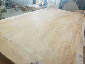 Mộc án gian Dơi Ngũ Phúc 1m97 gỗ hương đá cao cấp chân 12 (Chú Chiến, Bình Thuận) 17 mặt án gian khung tranh ván liền