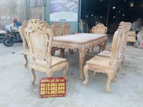 Mộc bàn ăn hoàng gia kết hợp 10 ghế louis gỗ gõ đỏ hàng vip (Anh Khôi, Vũng Tàu) 15 mẫu bàn ghế ăn gỗ gõ đỏ