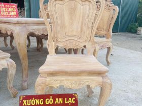 Mộc bàn ăn hoàng gia kết hợp 10 ghế louis gỗ gõ đỏ hàng vip (Anh Khôi, Vũng Tàu) 22 mẫu ghế louis hoàng gia