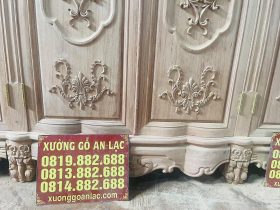 Mộc tủ quần áo hoàng gia gỗ hương đá 20 cánh tủ chạm họa tiết