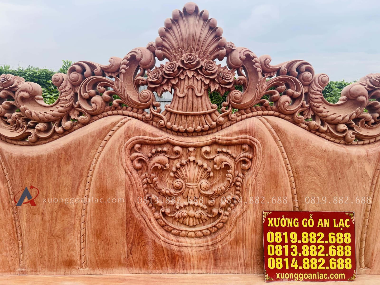 Siêu phẩm hoàng gia nguyên khối louis 10 món gỗ hương đá (Anh Hữu, Đồng Nai) 38 vách đoản dài hoàng gia gỗ hương đá