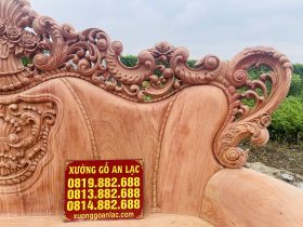 Siêu phẩm hoàng gia nguyên khối louis 10 món gỗ hương đá (Anh Hữu, Đồng Nai) 20 vai đoản tạo hình lá tây