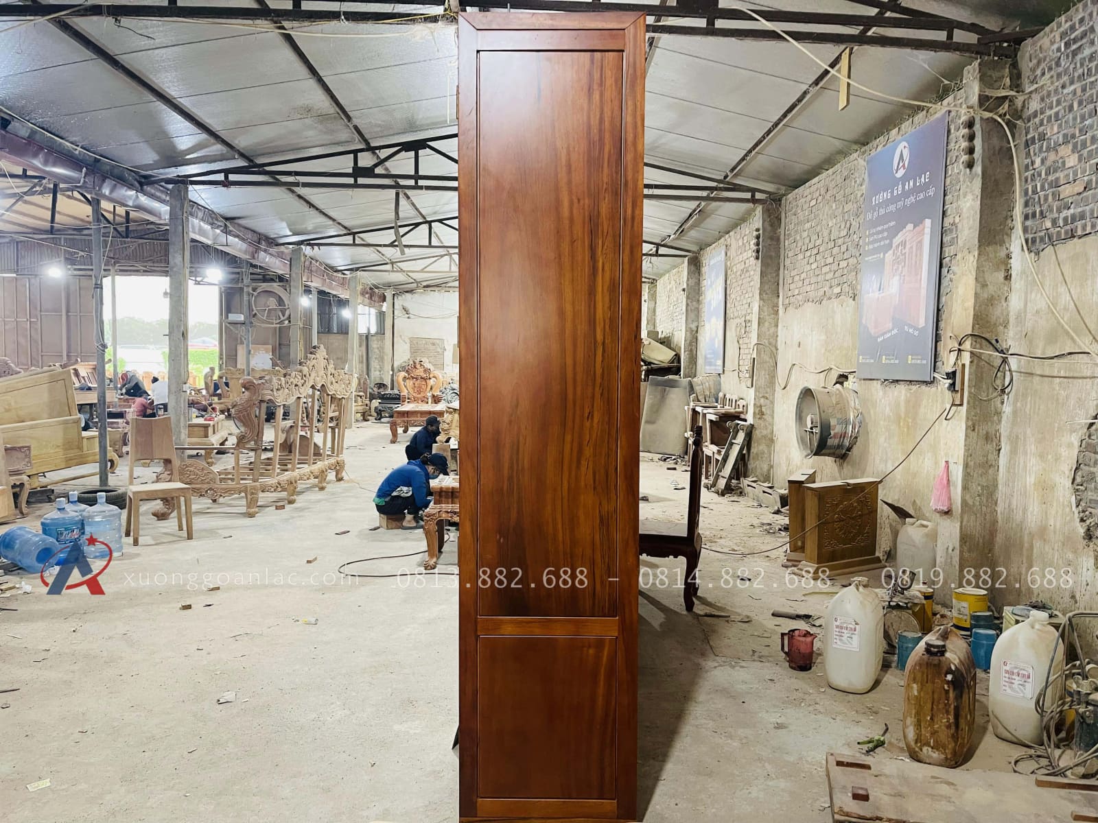 Tủ dựng quần áo cỡ đại gỗ gõ đỏ cao cấp 34 hồi tủ quần áo