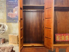 Khối tủ 2 bên thiết kế 2 ngăn treo và xếp đồ