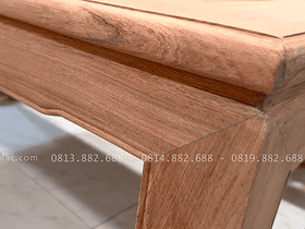 Bộ bàn ăn triện thọ tròn 8 ghế gỗ hương đá siêu dày (Chú Lân, Vũng Tàu) 16 chân bàn bản vuông 10p chắc chắn
