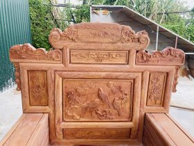 vách ghế đục tỉa họa tiết tinh xảo