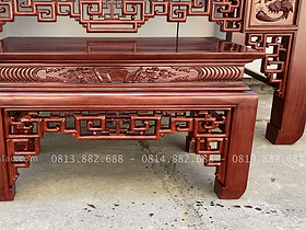Bộ án gian thờ gỗ gụ và kệ tivi gỗ hương đá giao về Cao Bằng 9 mẫu bàn cơm gỗ gụ