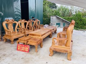 bộ bàn ghế minh quốc đào 12 món