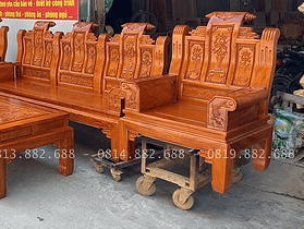 bàn ghế Âu Á gỗ hương đá cao cấp