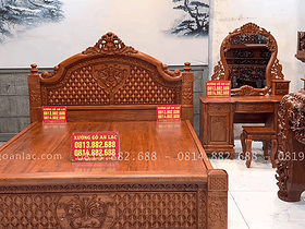 Nội thất phòng ngủ 36 combo giường ngủ và bàn phấn louis hoàng gia