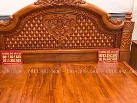 Combo giường ngủ Louis hoàng gia và bàn phấn hoa hồng gỗ hương đá 7 mẫu giường louis hoàng gia tân cổ điển