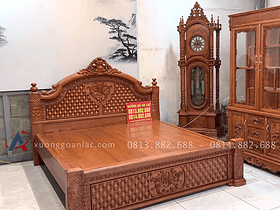 Nội thất phòng bếp 22 combo giường ngủ louis và tủ rượu gỗ hương đá