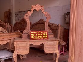 bàn phấn gỗ gõ đỏ