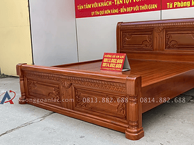 Hoàn thiện giường X màu sáng gõ 10 mẫu giường ngủ 1m8 x 2m