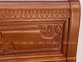 Hoàn thiện giường X màu sáng gõ 13 chương giường dày 9 cm