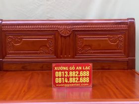 Giường ngủ chữ X cao cấp 14 đầu giường cao thiết kế nhẹ nhàng