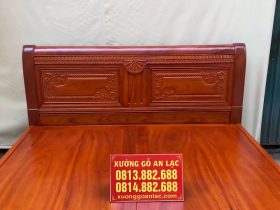 Giường ngủ chữ X cao cấp 16 họa tiết đục tỉa tinh xảo trên vách giường