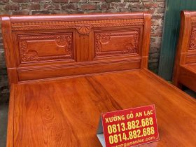Bộ hai giường chữ X gỗ hương đá 11 mẫu giường chữ x sang trọng