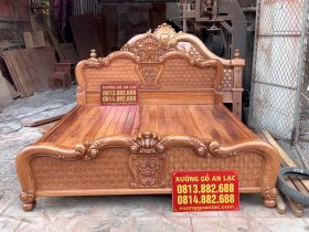 Mộc Giường hồng chim trĩ gỗ gõ đỏ 19 giường ngủ mẫu hồng trĩ sang trọng