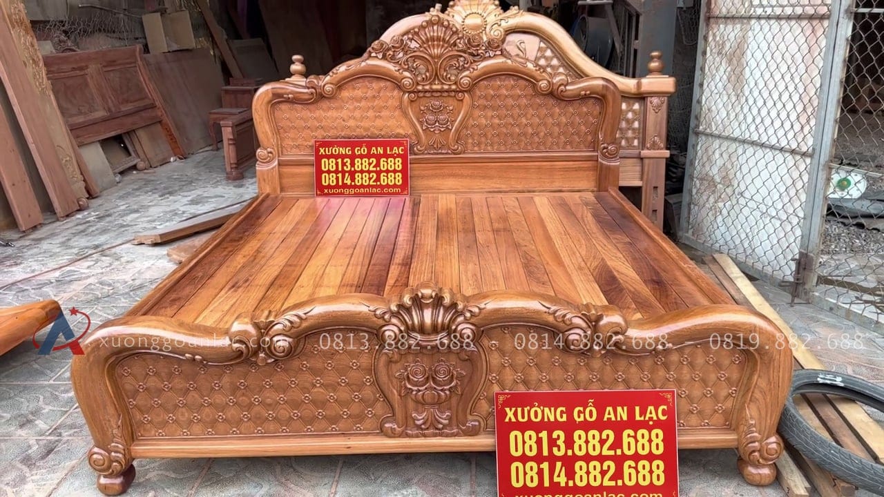 Mộc Giường hồng chim trĩ gỗ gõ đỏ 28 mẫu giường dát phản nan