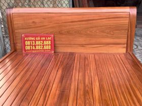 Giường ngủ trơn đơn giản hiện đại gỗ gõ đỏ Nam Phi 7 giường ngủ dát phản nan