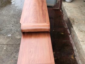 Kệ tivi sừng trâu 2m4 gỗ hương đá cao cấp (Anh Hữu - Hà Nội) 10 mặt kệ khung tranh ván liền