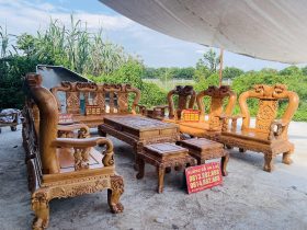 bàn ghế gỗ gõ đỏ cao cấp