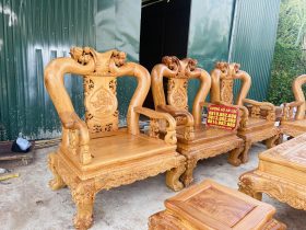 bộ bàn ghế với 6 ghế đơn