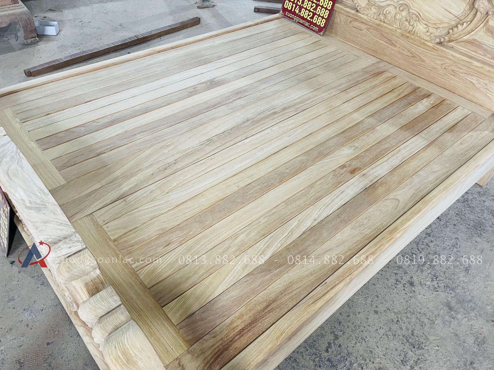Mẫu giường hoàng gia gỗ gõ đỏ cao cấp 26 giường ngủ gỗ gõ đỏ