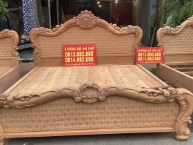 Mẫu giường Louis hoa hồng trám mai gỗ gõ đỏ Nam Phi (hàng mộc) 15 mẫu giường ngủ louis hoàng gia tân cổ điển